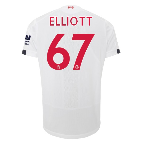 Trikot Liverpool NO.67 Elliott Auswarts 2019-20 Weiß Fussballtrikots Günstig
